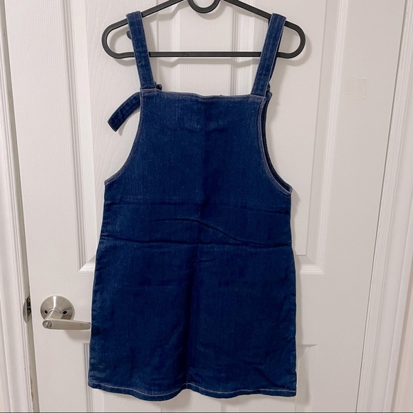 Young Ladies Rich Dark Denim Cami Dress with Pockets | ONE Size - Picture 4 of 9